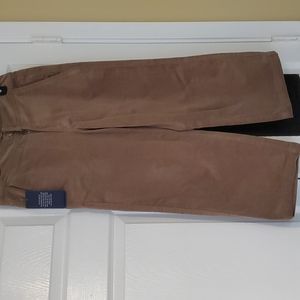 Petite Cropped Corduroy Wide-Leg Pants NWT